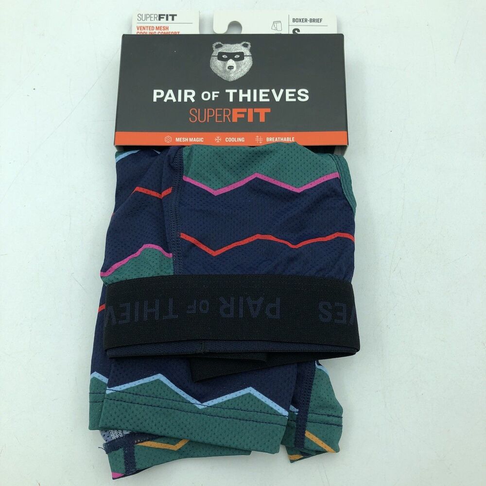 PAIR OF THIEVES 2-Pk Men’s Sz Small Boxer Briefs Underwear Super Fit Mesh NEW